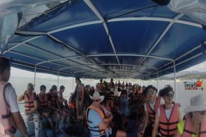 Island Hopping in Phuket - Tourists on Board the Ferry - James Bond Island Hopping