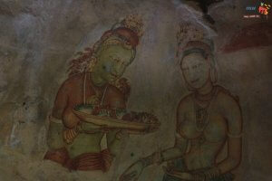 sigiriya - how to get there-Lion Rock Cave Paintings - 1