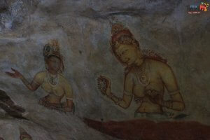sigiriya - how to get there-Lion Rock Cave Paintings - 3