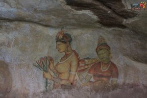 sigiriya - how to get there-Lion Rock Cave Paintings - 4