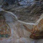 sigiriya - how to get there-Lion Rock Cave Paintings - 5